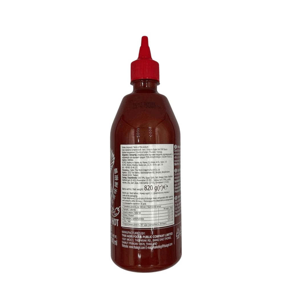 Соус шрирача UNI-EAGLE Hot Chilli 0,74л/0,82кг