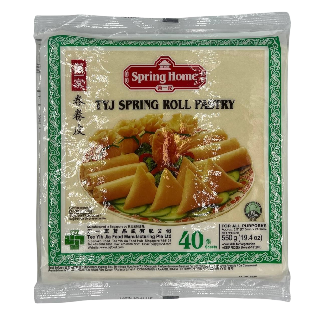 Тісто для спрінг-роллів з/м Spring Home 40 шт 0,55 кг