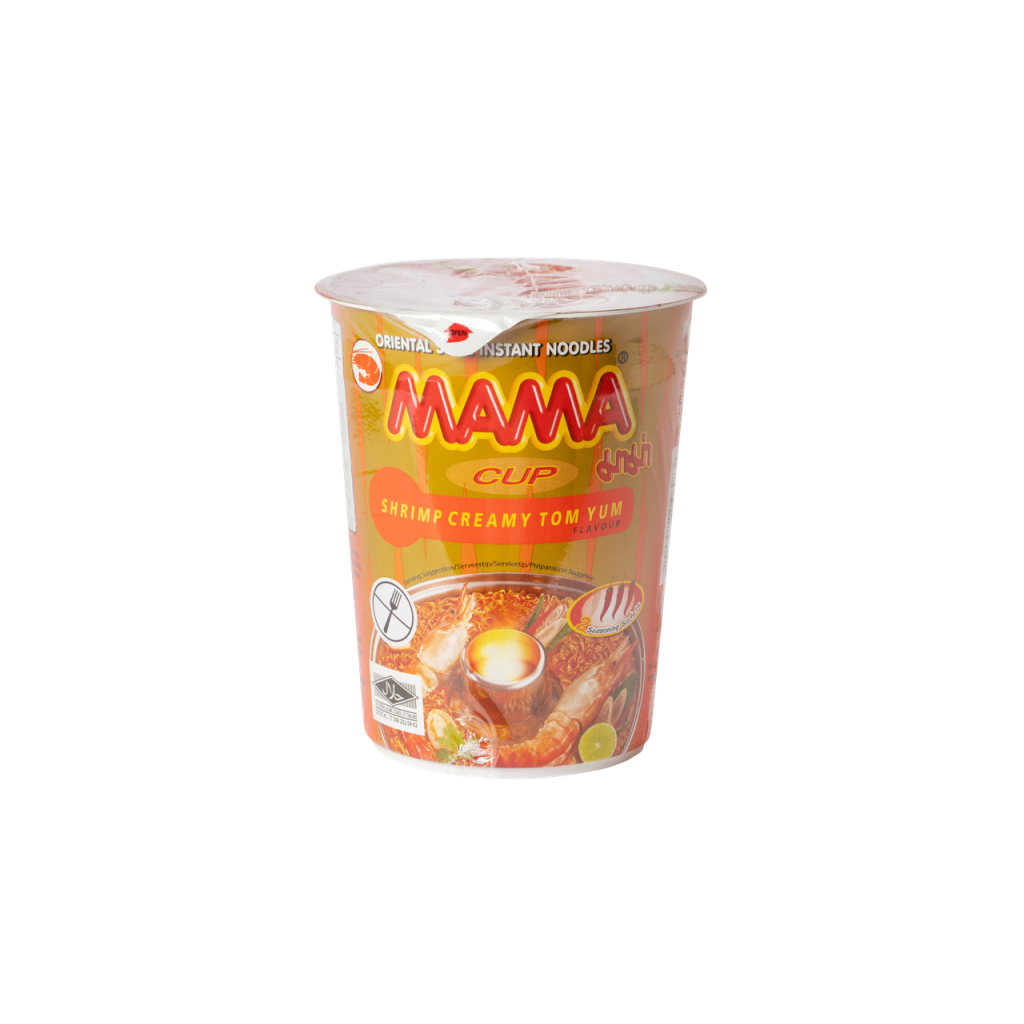 Лапша быстрого приготовления с креветкой кремовой Том Ям в стаканчике MAMA 70 г