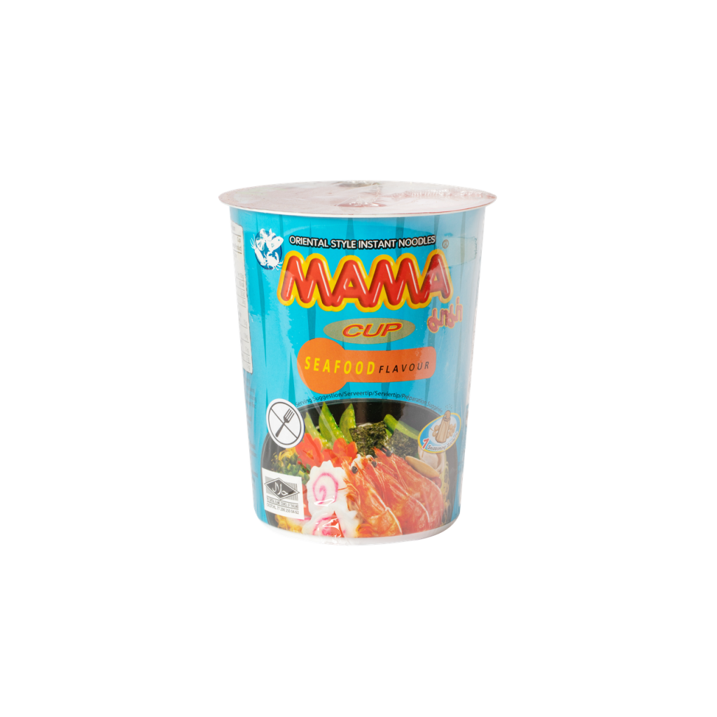 Лапша быстрого приготовления с морепродуктами в стаканчике MAMA 70 г