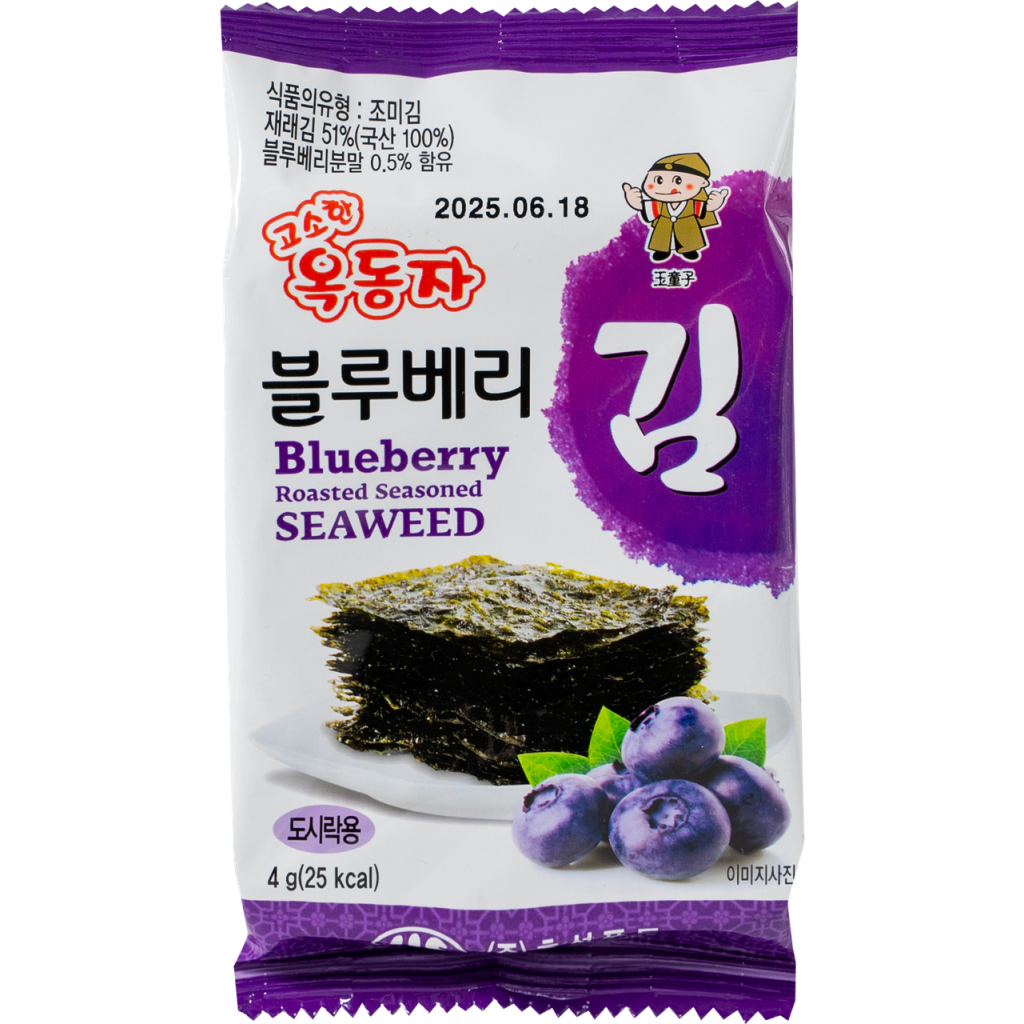 Нори снек с черникой 4 г ТМ OCK-DONG-JA