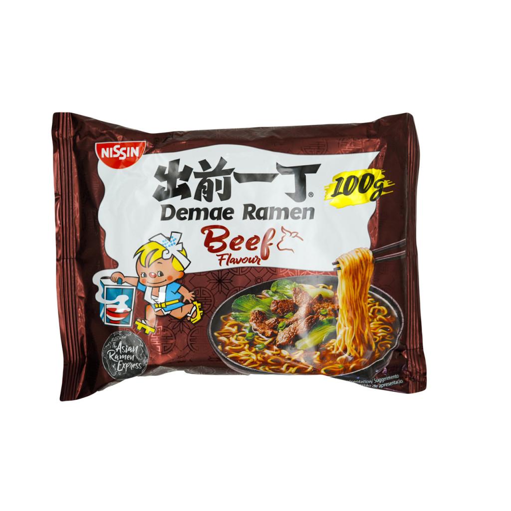 Лапша быстрого приготовления Demae Beef NISSIN 100 г