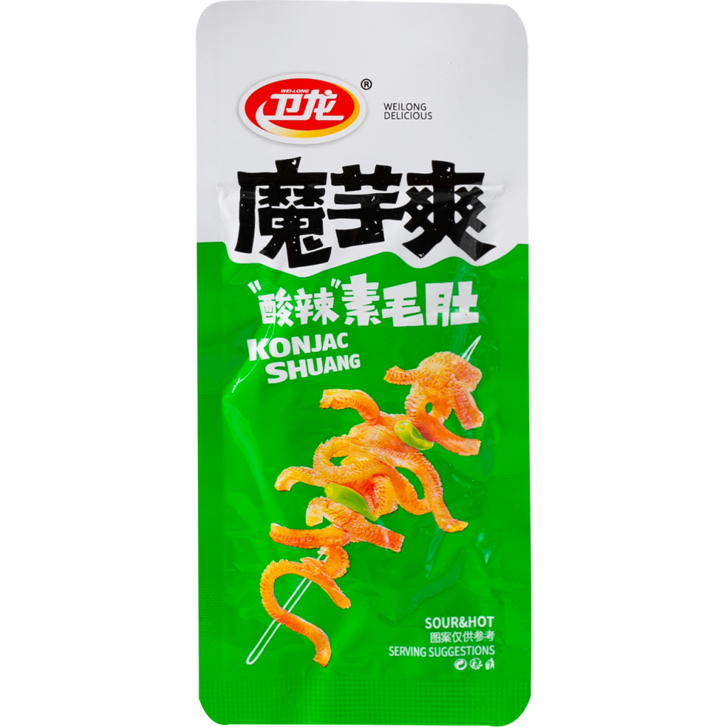 Конжак снек Konjac Shuang Sour & Hot WEILONG 18 г