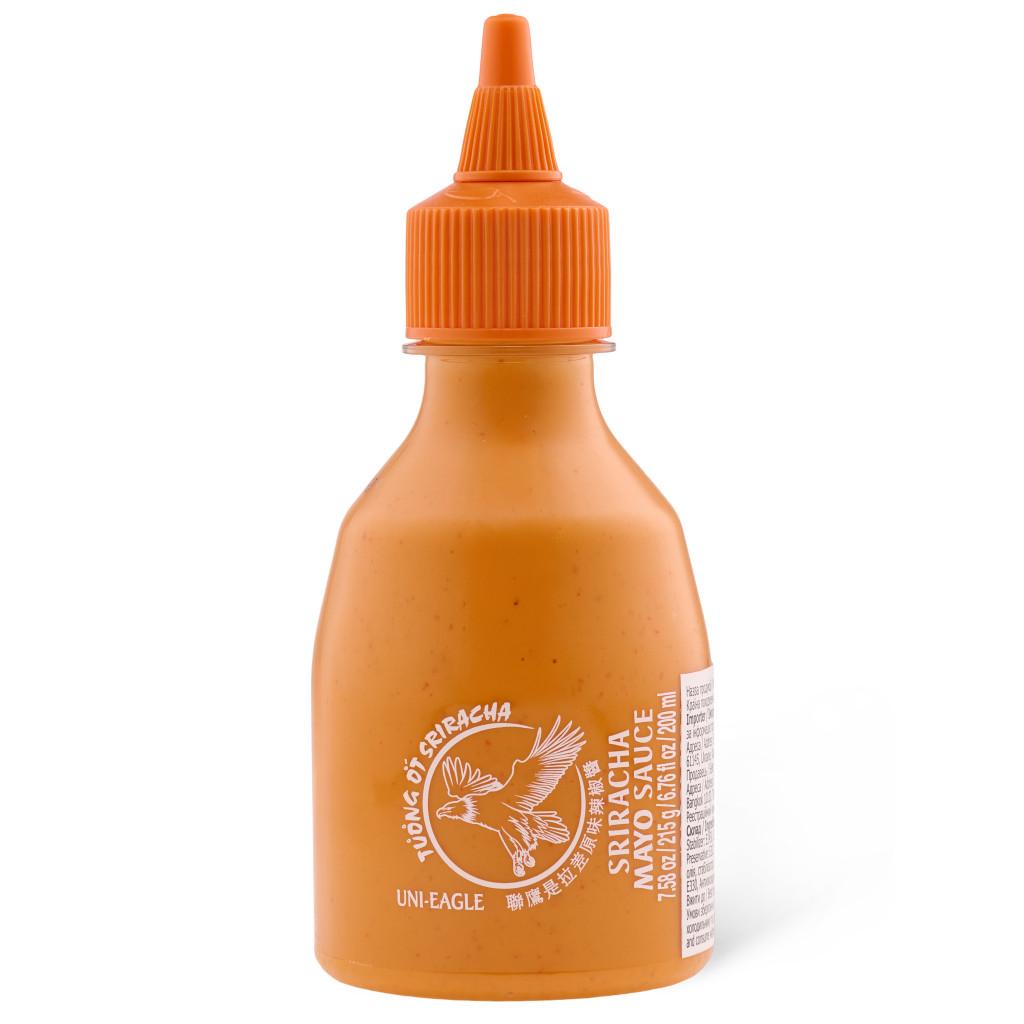 Соус шрирача UNI-EAGLE Hot Chilli Mayo 0,200 л / 0,215 кг