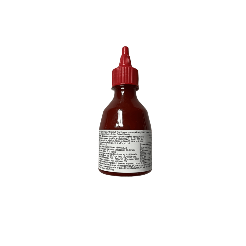 Соус шрірача UNI-EAGLE Hot Chilli 0,210 л/0,235кг