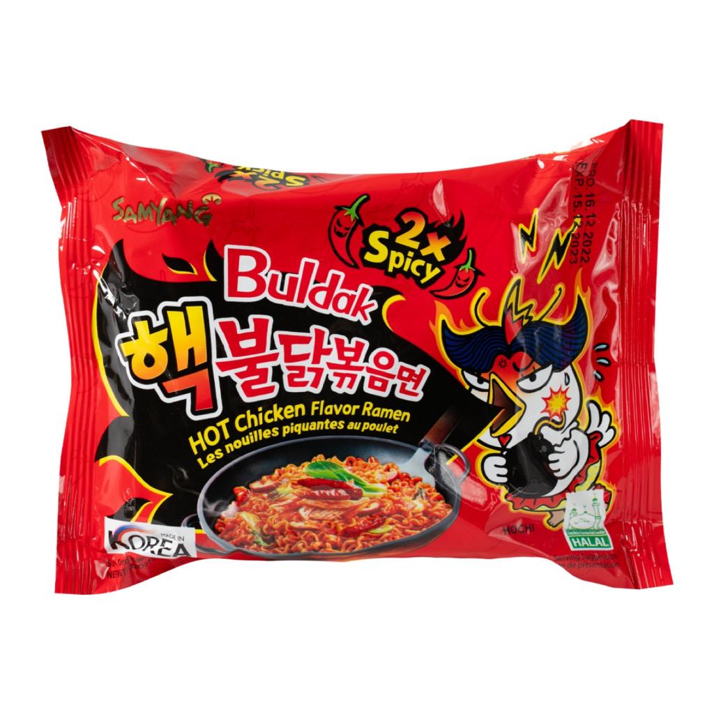 Лапша быстрого приготовления с курицей двойной остроты Buldak SAMYANG 140 г