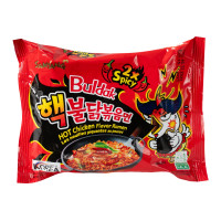 Лапша быстрого приготовления с курицей двойной остроты Buldak SAMYANG 140 г