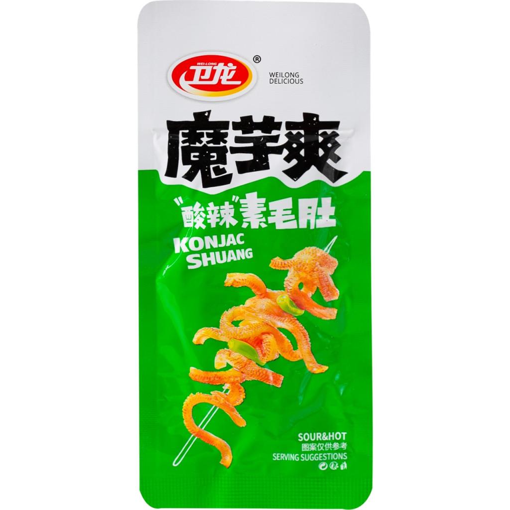 Конжак снек Konjac Shuang Sour & Hot WEILONG 18 г