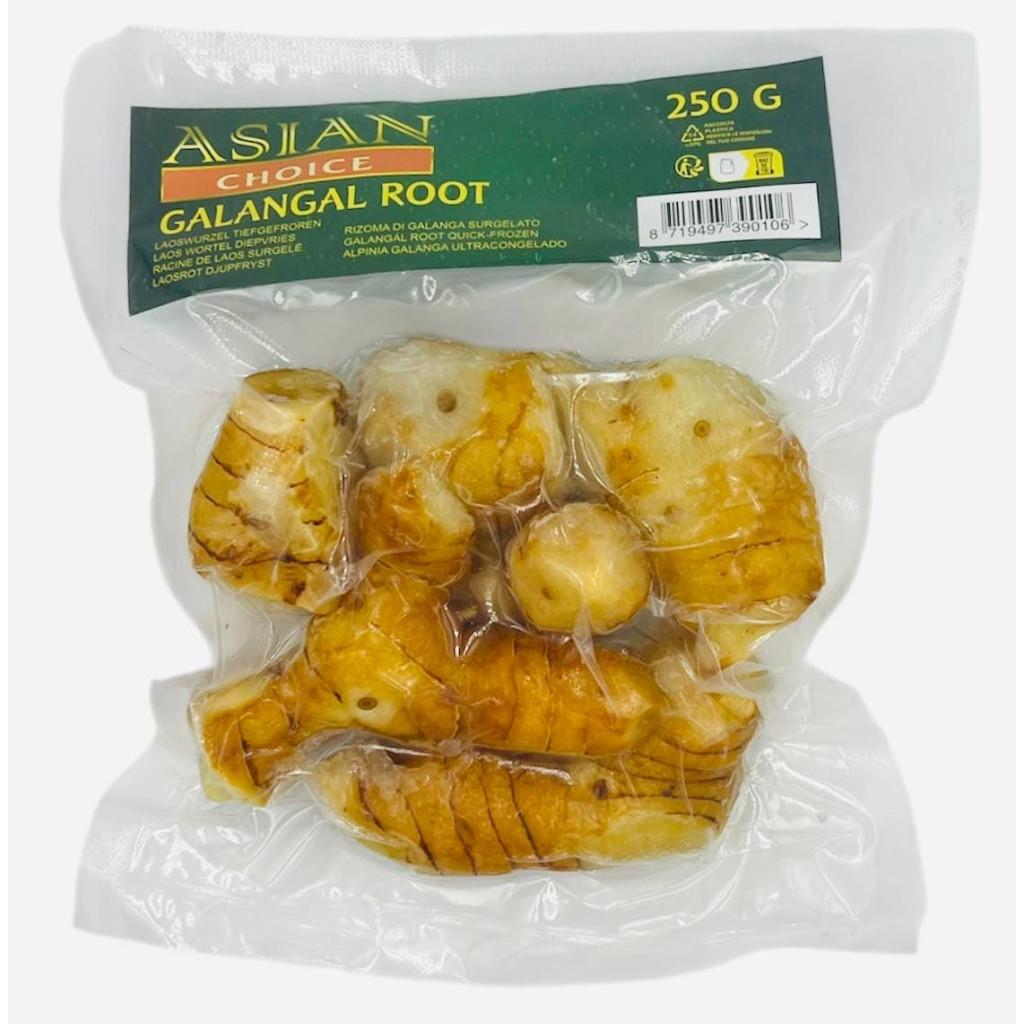 Корень галангала, целый, чищеный, Asian Choice, 0,25 кг