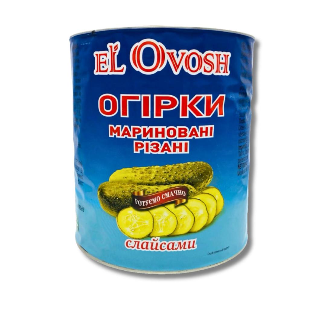 Огурцы маринованные, нарезанные слайсами, EI Ovosh, 2,8 кг