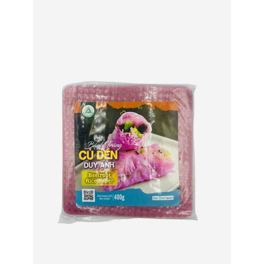 Папір рисовий квадратний рожевий Duy Anh Foods 0,4 кг