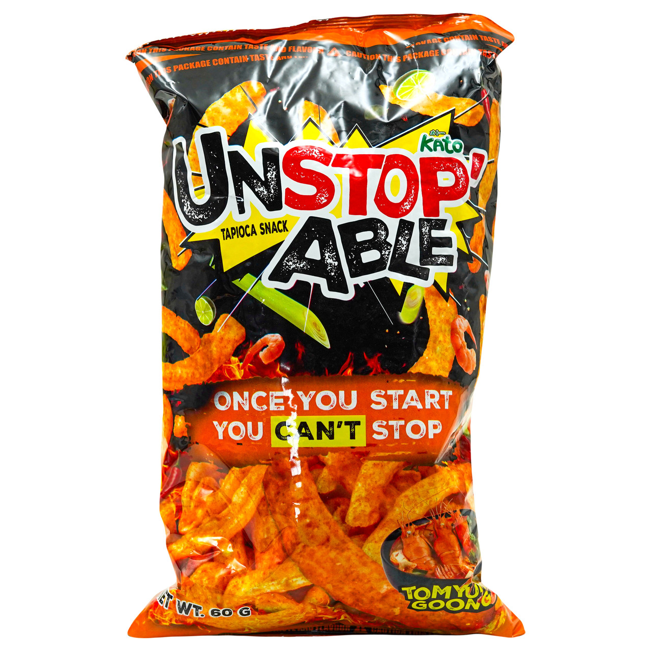 Снек з тапіоки Unstopable Tom Yum KATO 60 г