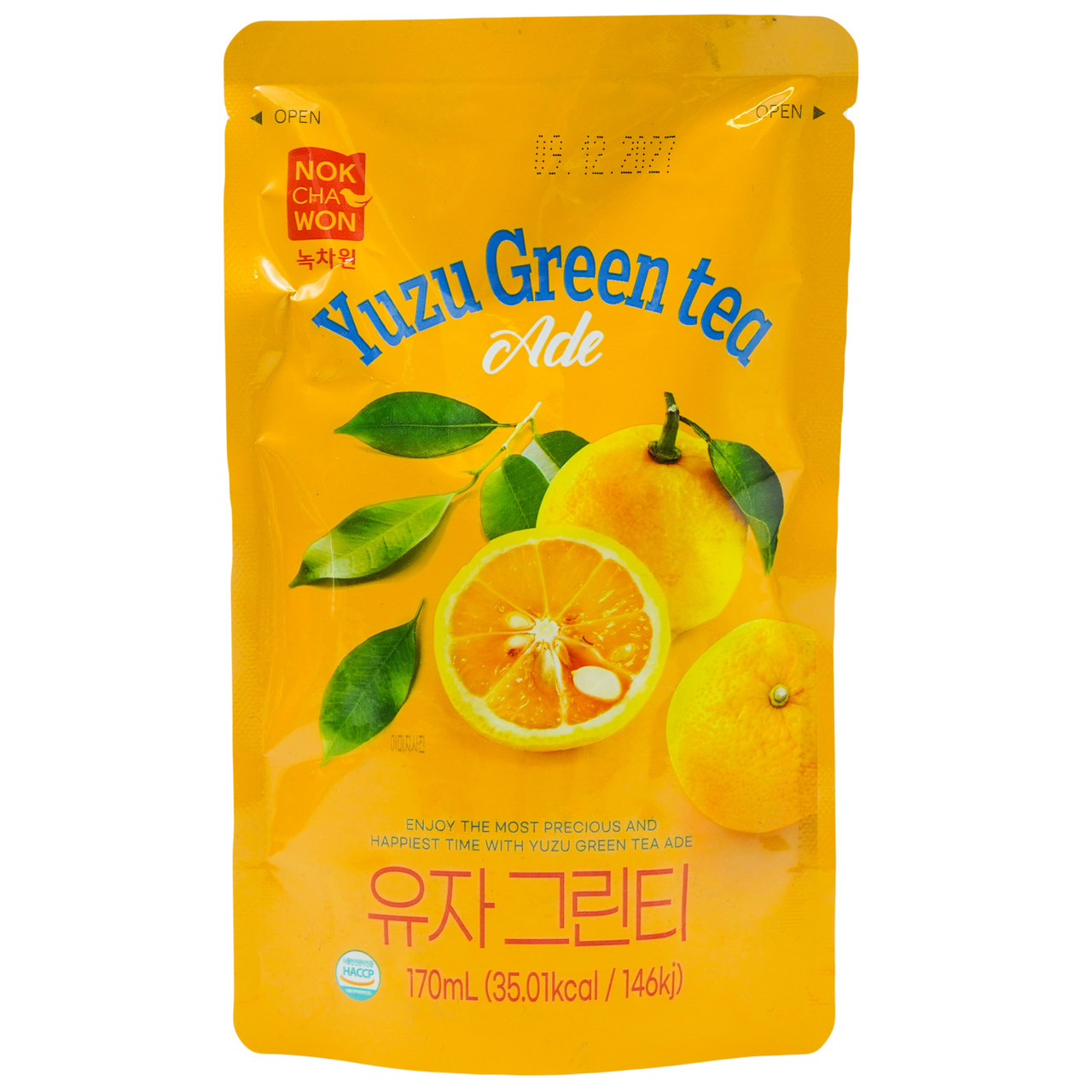 Холодний чай Yuzu Green Tea NOKCHAWON 170 мл